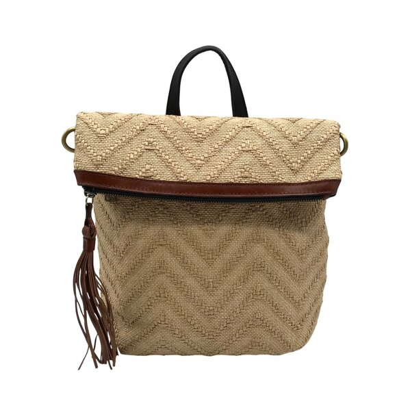 Patricia Nash Beige Raffia And Leather Luzille Convertible Backpack Patricia Nash Luzille Bags & Handbags for Women for sale | eBay main image 2